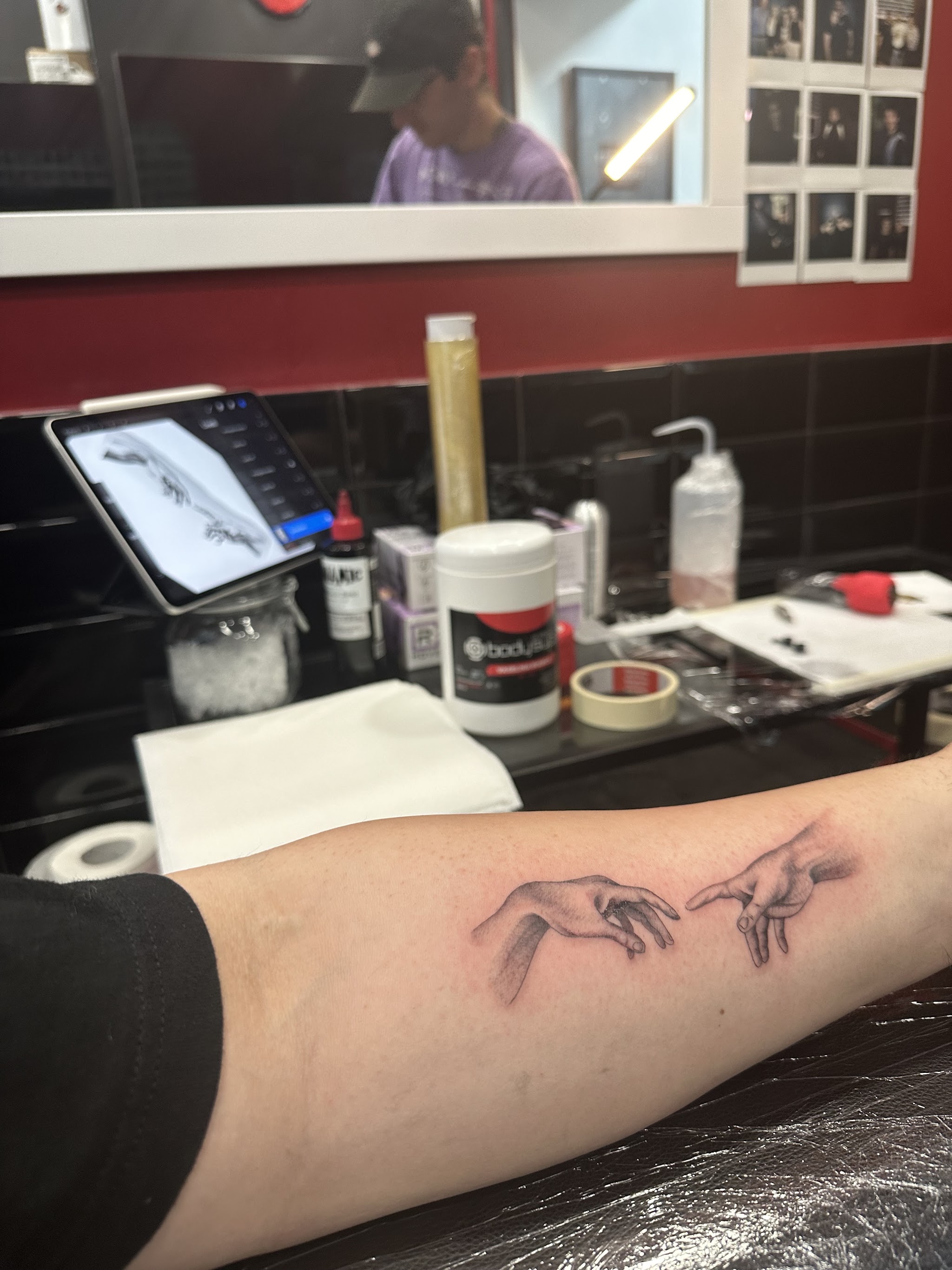 Tatuaggio realizzato nello studio, lavoro 1
