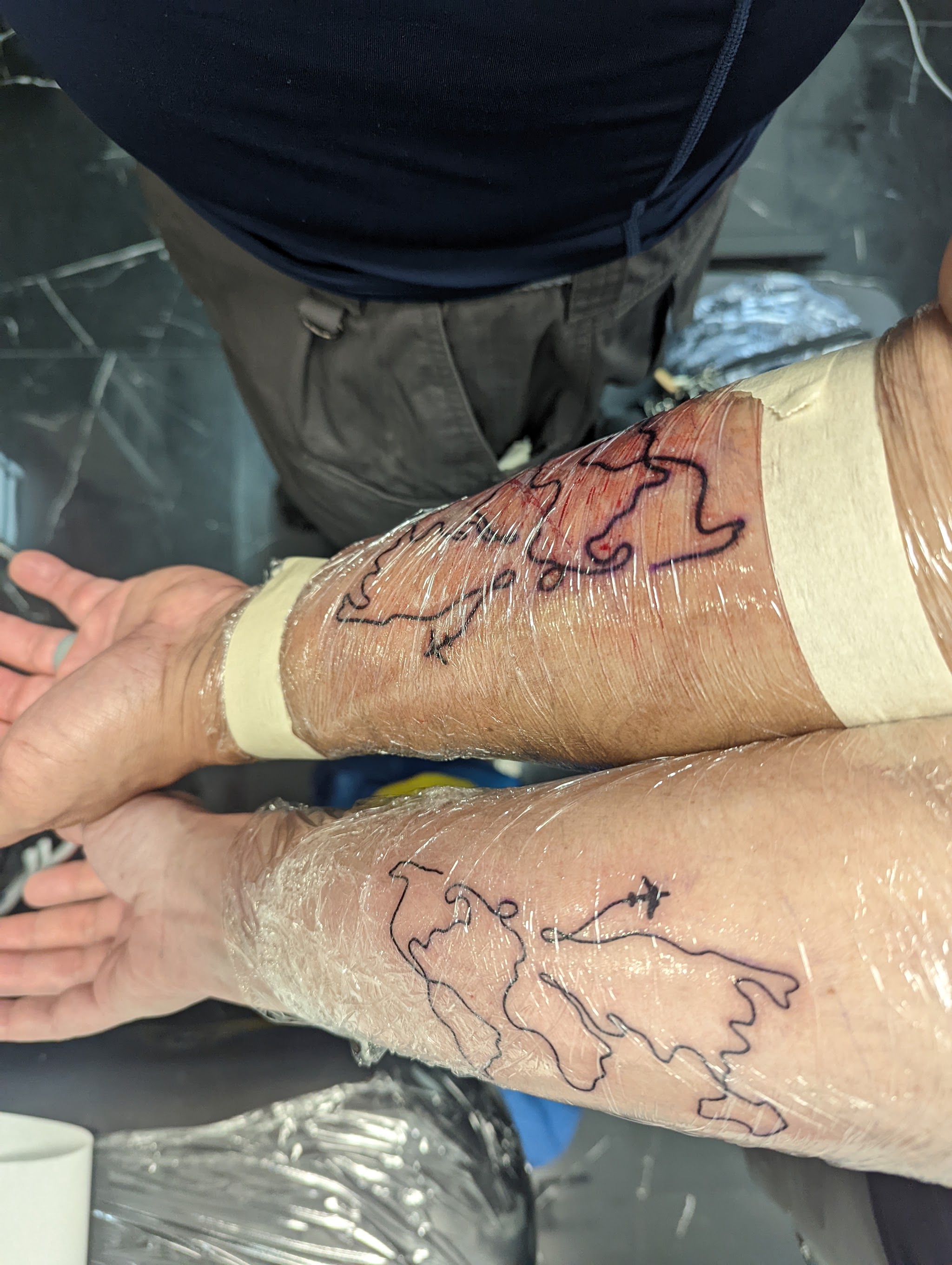 Tatuaggio realizzato nello studio, lavoro 7