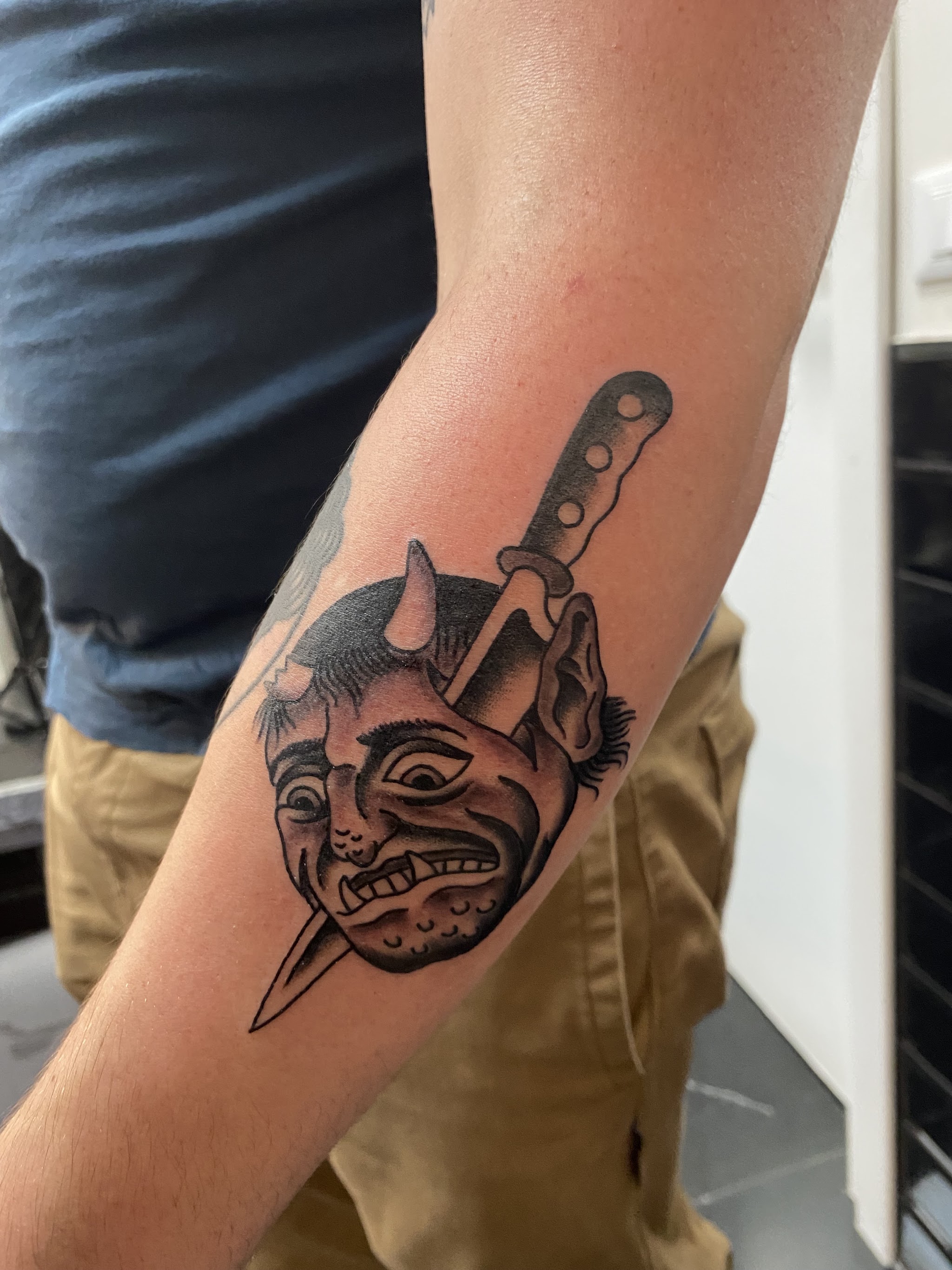 Tatuaggio realizzato nello studio, lavoro 2