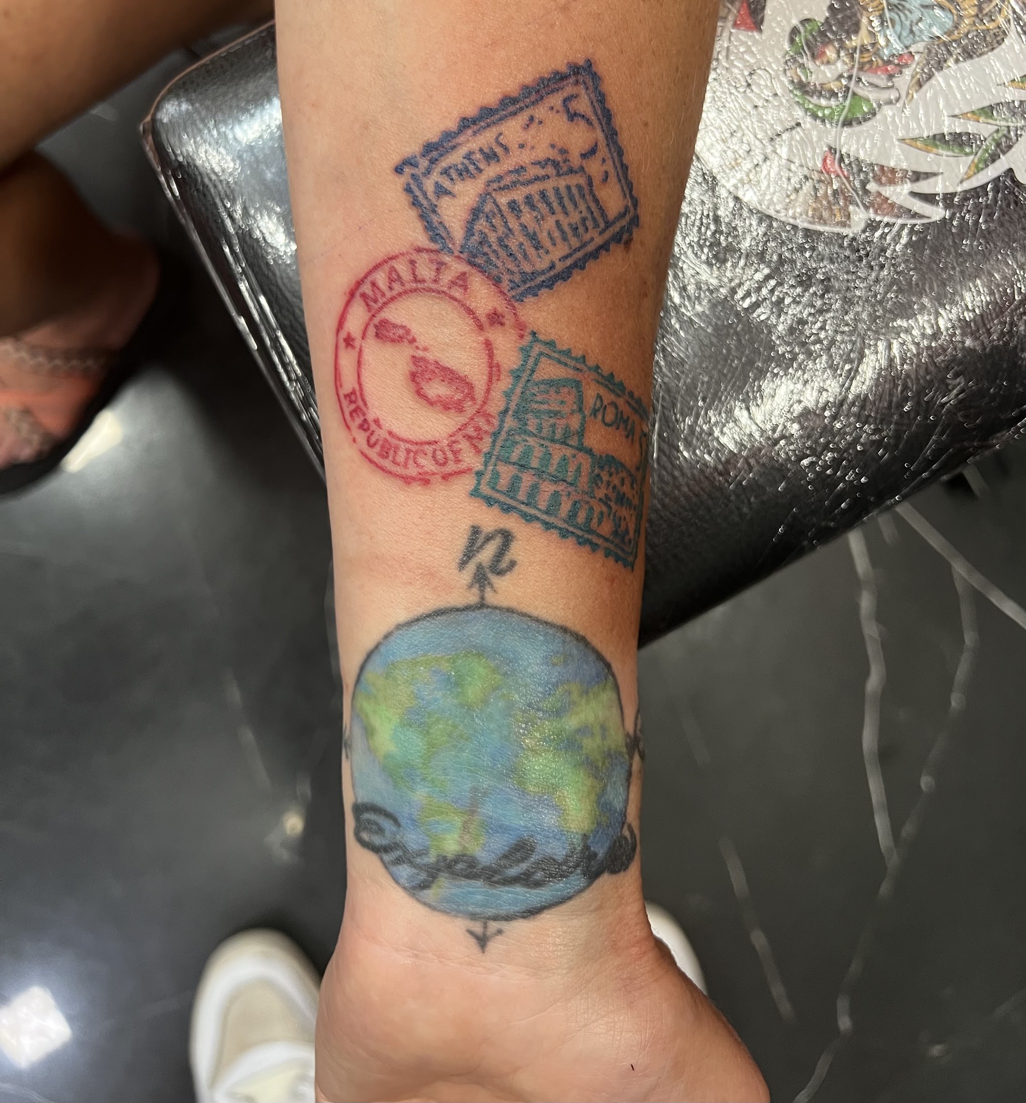 Tatuaggio realizzato nello studio, lavoro 3